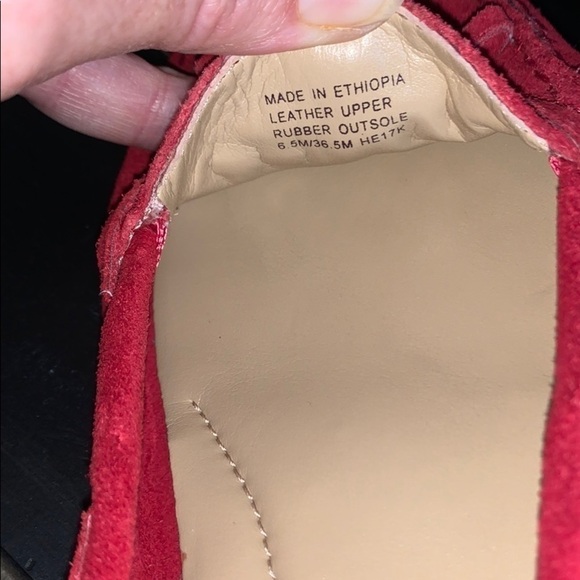 Michael MICHAEL KORS Red Amber Moc Suede Loafers - Picture 14 of 14